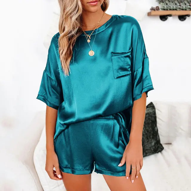 Satin Pajamas Set