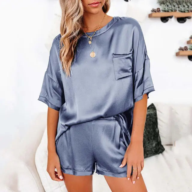 Satin Pajamas Set