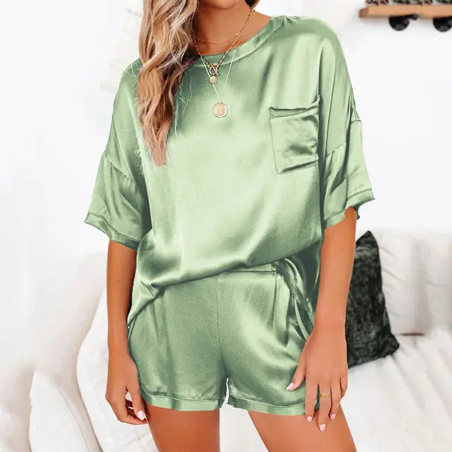 Satin Pajamas Set