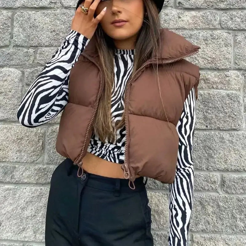 Cropped Puffer Jacket